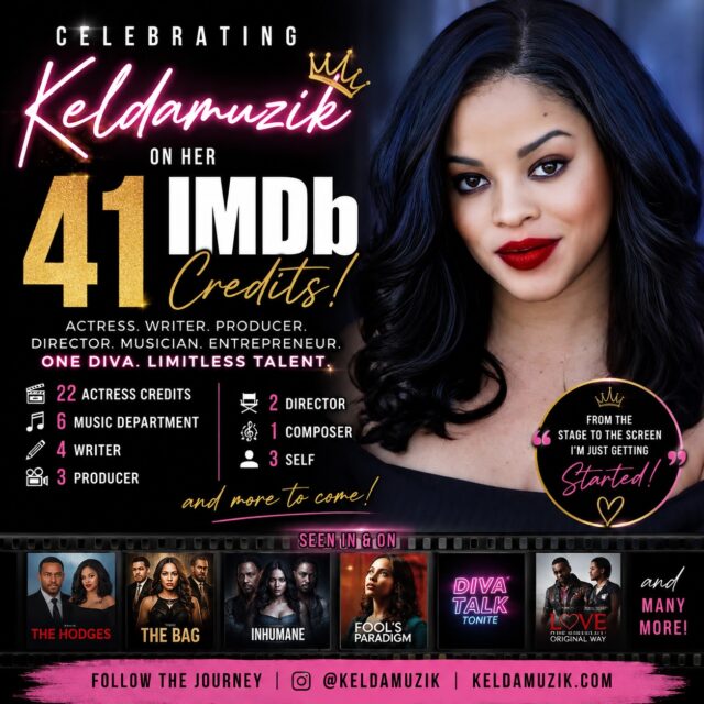 It ain’t much, but it’s a great start! 🎬✨
Seeing 41 IMDb credits next to my name is a reminder that every role, every opportunity, and every small step counts. I’m grateful for everyone who has believed in me and allowed me to be a part of their projects.
Still learning, still growing, and still working. 🙏🏽💗
Here’s to 41 and many more to come! 🎥✨
— Keldamuzik