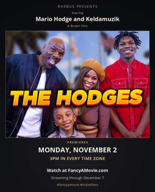 Meet THE HODGES! 🎬 Catch @mariohodgefunny and me, Keldamuzik, in this family drama, @abrownfilm presented by @rhebus_tv .
Premiering Monday, November 2 at 3PM in every time zone on FancyAMovie.com. Streaming through December 7. Tune in and spread the word! ✨
#fancyamovie #indiefilms #TheHodges #Keldamuzik